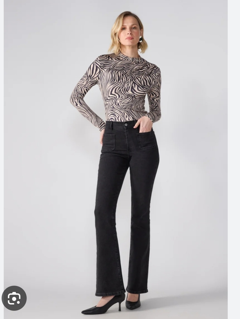 Sheer Pattern TOP NWT - Picture 5 of 8